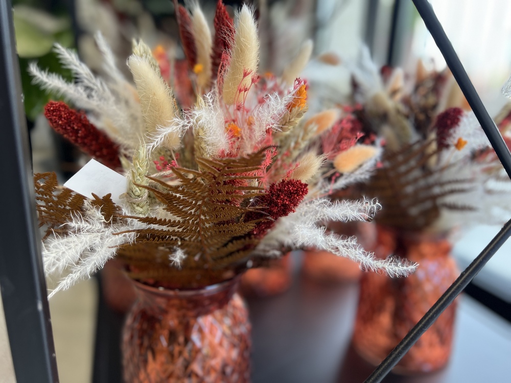 bouquets de fleurs séchées